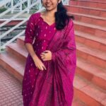 Wine Cotton Salwar set