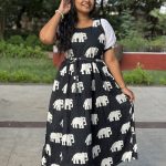 Black Elephant -Hacoba Sleeve