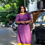 Purple Elephant A line Dress