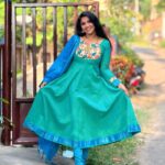 A A D H I Y A - Aqua Grace Anarkali Suit