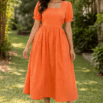 Peach Maxi dress