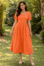 Peach Maxi dress