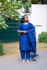 Royal Blue Salwar set - Image 3