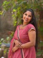 Rosy Pink Narayanpet gown - Image 2