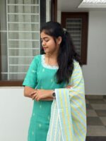 Sea Green handloom Cotton Set - Image 4