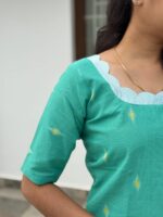 Sea Green handloom Cotton Set - Image 2