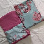 Aqua Blue Top + Duppata