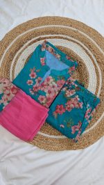 Sea Green Floral Co ord - Image 5