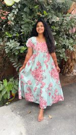 Aqua Blue Maxi Dress - Image 2