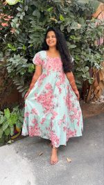 Aqua Blue Maxi Dress - Image 3