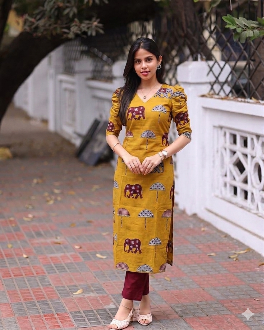 2026/05/871938.png Mustard yellow Maroon Co ord set - Image 1
