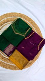 Maheshwari Cotton Silk Top + Dupatta