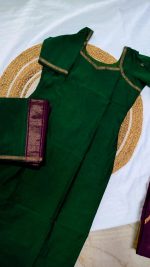 Maheshwari Cotton Silk Top + Dupatta - Image 4