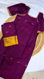 Maheshwari Cotton Silk Top + Dupatta - Image 3