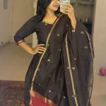 Coffee brown with Red border - Helan