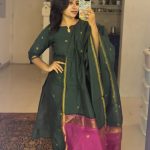 Bottle Green with pink - Helan