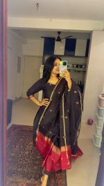 Coffee brown with Red border - Helan - Image 3