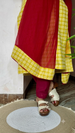 Mustard Maroon Co ord set - Image 3