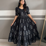 Black cotton Maxi