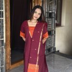 Maheshwari silk cotton Top + Duppata