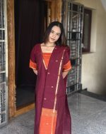 Maheshwari silk cotton Top + Duppata